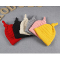 Enfants Bébé Enfants Automne Hiver Chaud Tricoté Noeuds Casquettes Bonnet Bonnet (HW622)